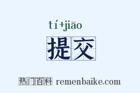 提交是什么意思的图片